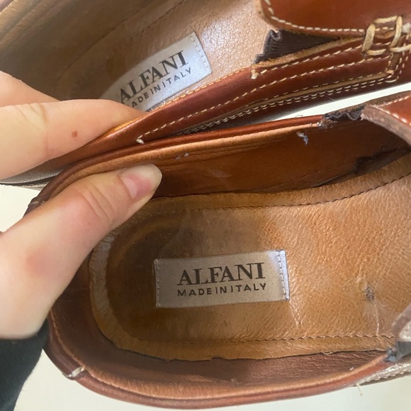 Alfani Made in Italy Brown Leather Loafers Men’s 9.5 Classic Slip-On Shoes main image 6